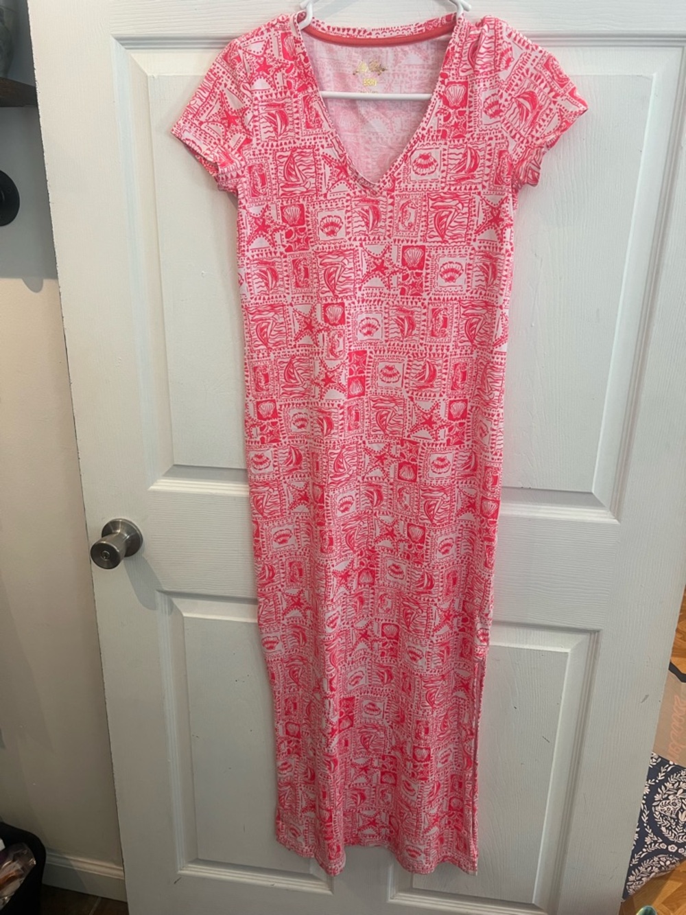 Lilly Pulitzer Pink and Gold Logo Tee